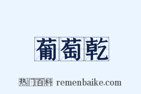 葡萄乾是什么意思的图片